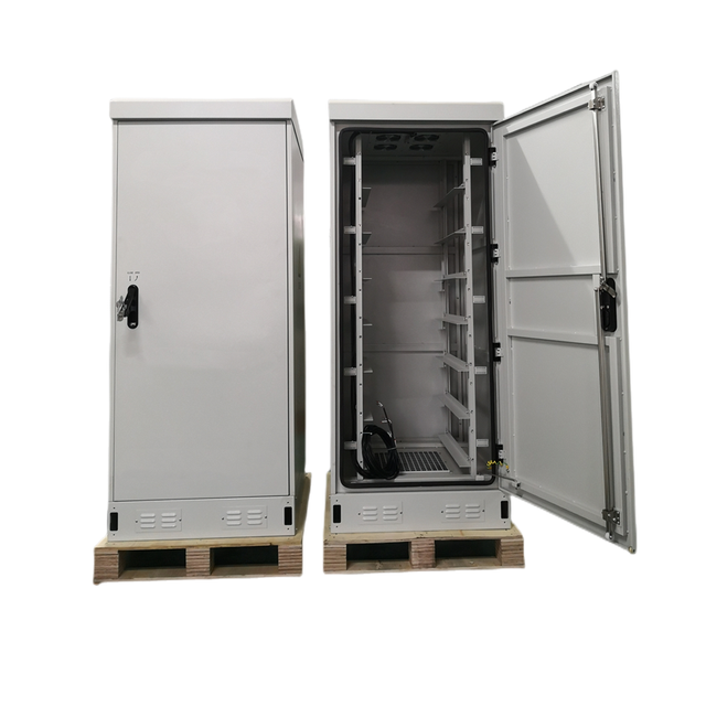 Network Telecom Outdoor Power Supply Cabinet with air Conditioner Msan Pole Mount Outdoor Telecom 12V 48V Battery Cabinet