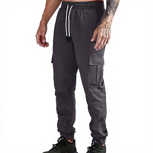 <b>Men</b> Cargo Jogger Pants Elastic Waist <b>Drawstring</b> Elastic Cuff Multi Pocket Breathable Casual Sports <b>Trousers</b> - Product Image 3