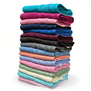 Juego de 8 Toallas de Baño Completas 100% Algodón con Borde - Product Image 1