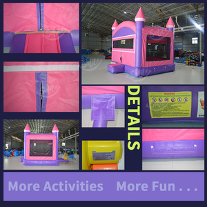 Casa <span class=keywords><strong>de</strong></span> Brinco Inflable Portátil Pequeña con Soplador, Castillo Hinchable Ligero <span class=keywords><strong>para</strong></span> Niños, <span class=keywords><strong>para</strong></span> Uso en Interiores y Exteriores - Product Image 4