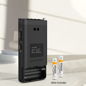 Factory Digital Display AM FM Radio ABS 65g Lightweight BT Alarm Clock Portable Pocket Radio for Outdoor Home Office - Product Image 3