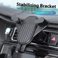 Grab gila pemegang ponsel bahan PC mobil Barb ganda gravitasi bingkai dukungan tetap navigasi pasokan udara