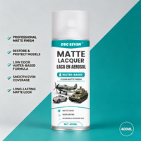 Peinture en aérosol à finition mate transparente à base d'eau, séchage rapide, non jaunissante, pour usage intérieur et extérieur, pour les projets d'artisanat, d'art et de bricolage