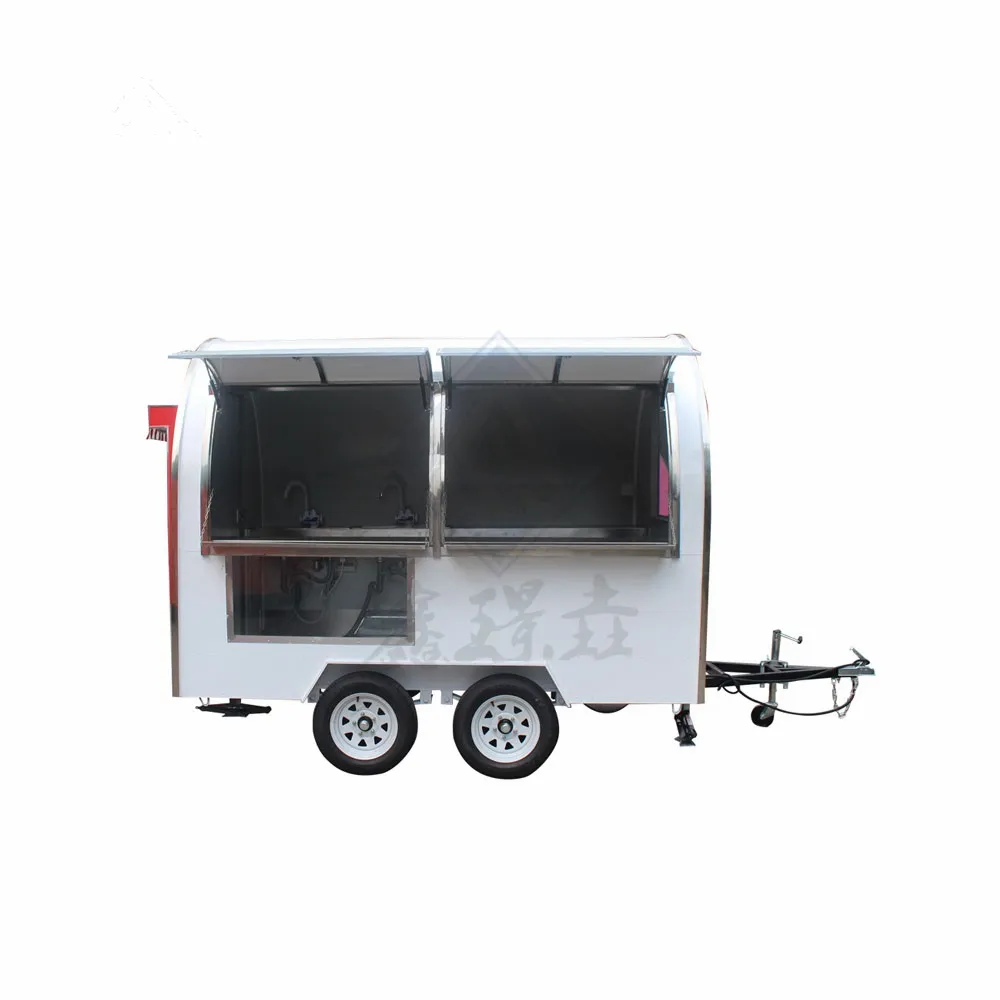 2.8M double essieu belle conception Offre Spéciale mobile personnalisé usine industrielle ronde modèle nouveau mobile hot dog café camion de nourriture