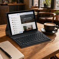 Nouvelle tablette PC intelligente 2-en-1 de 10 pouces, 4 Go de RAM, 64 Go/128 Go de ROM, pour le divertissement, l'utilisation comme ordinateur portable et les équipements de présentation