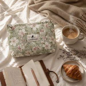 Sac <span class=keywords><strong>de</strong></span> rangement pour maquillage portable multifonctionnel à grande capacité avec fermeture éclair pour femmes, en matériau écologique, idéal pour <span class=keywords><strong>les</strong></span> <span class=keywords><strong>voyages</strong></span> - Product Image 2