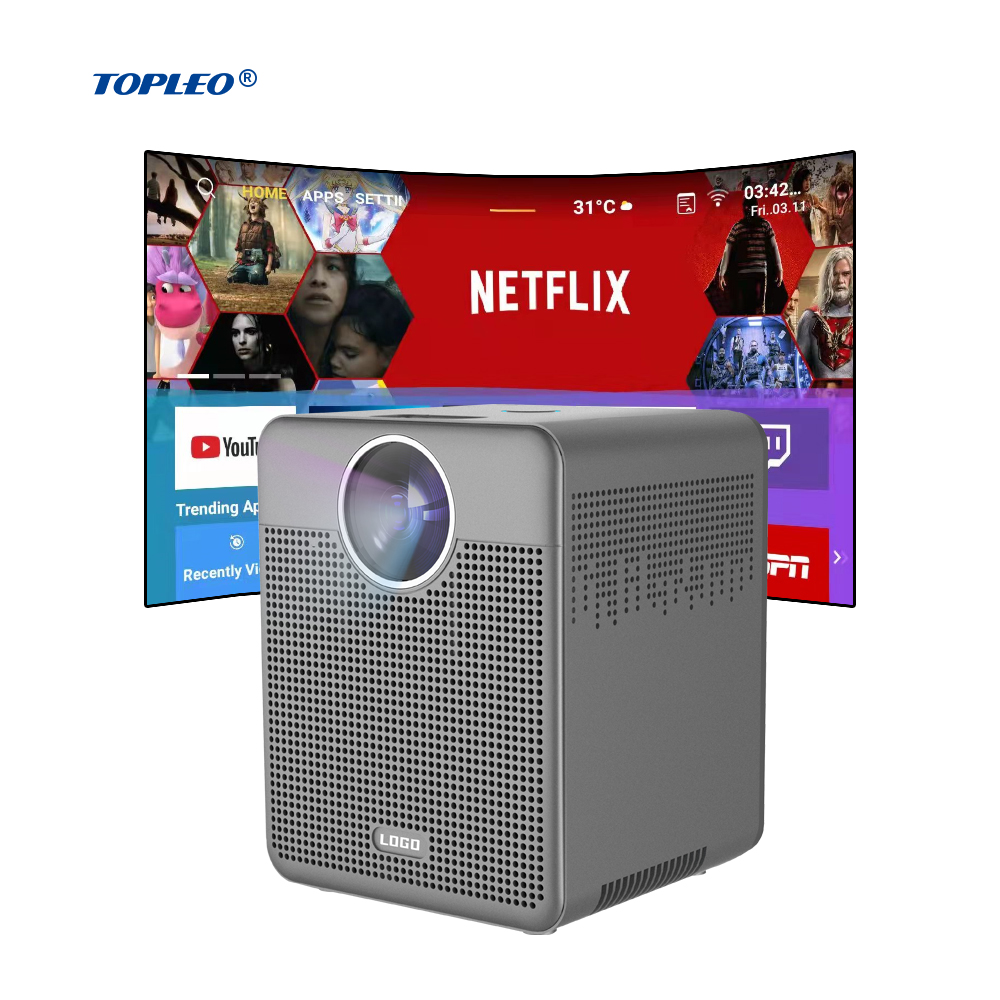 Светодиодный видеопроектор Topleo на android 9,0, 1 ГБ, 8 ГБ, 1080p, 4k