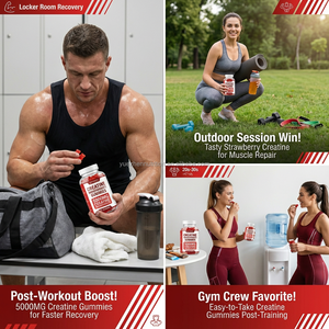 เยลลี่ครีเอทีนโมโนไฮเดรตสำหรับการเจริญเติบโตของกล้ามเนื้อ อาหารเสริมก่อนออกกำลังกาย ครีเอทีน - Product Image 4