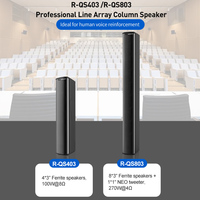 Altavoz de columna profesional 100W potente altavoz de columna de matriz de línea altavoz de sistema de sonido de cine en casa