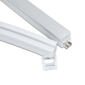 Manchon en silicone pour bande lumineuse, côté lumineux positif, luminescence intégrée, passage facile, bande lumineuse pliable à volonté - Product Image 5
