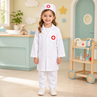 Ensemble de 2 costumes médicaux pour enfants, garçons et filles, pour se déguiser en médecin, chirurgien, pour Halloween, cosplay