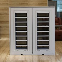 Fenêtre à persiennes en aluminium avec verre, certifiée NFRC TOMA AS2047 CE, cadre en aluminium, fenêtre à battants en aluminium, persiennes en verre anti-effraction en aluminium