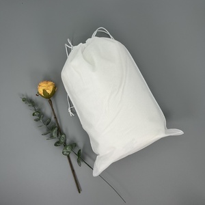 Sac de rangement anti-poussière à cordon et à rabat en non-tissé, tendance, pour vêtements, jouets, sac à dos, emballage, design vierge - Product Image 4