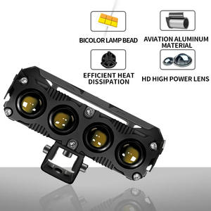 Phare antibrouillard étanche à LED pour <span class=keywords><strong>moto</strong></span> 60W 6000K LED Ultra Bright Dual Colors Flashing Auto Lighting Systems - Product Image 3
