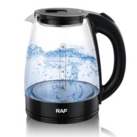 Bouilloire électrique en verre, magasin d'usine, Protection contre l'eau, lumière Led, 2L