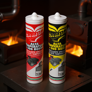 Camon Silicone Haute Température 280 ml Rouge Noir Spécial pour Applications à Haute Température - Product Image 2