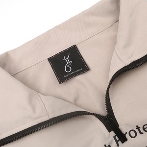 Guangzhou Label Maker coser nombre personalizado Logo prenda Damasco cuello ropa tejida tamaño etiquetas ropa para sudaderas con capucha