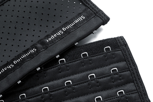 Corsetto Modellante da <span class=keywords><strong>Donna</strong></span> Taglie Forti, Traspirante, con Struttura in Lattice e Ferretto, con Bottoni, Effetto Snellente per la Vita - Vendita Calda - Product Image 4