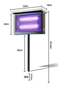 4W Solar Led Tuinlamp Regendicht Insecticide Voor Patio Gazon Effectieve Mug Doden Dc Voeding Ip65 Rated Rohs - Product Image 2