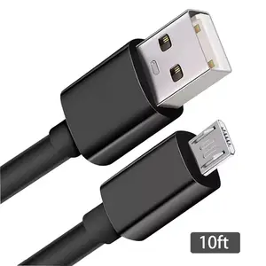 ארוך 10FT USB למייקרו USB כבל אנדרואיד מטען כבל, תשלום מהיר מהיר העברת תאריך מיקרו USB טעינת כבל TPE עמיד