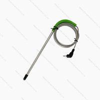 Lot de 2 sondes à viande de rechange pour barbecue à granulés et fumoir, prise de 3,5 mm avec passe-fils et clips