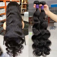 Extensions de Cheveux Vierges Vietnamiennes Double Tissage Très Lisses Qualité Supérieure, Donneur Unique, Pointes Pleines