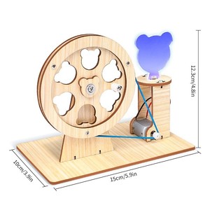 Kit de Manualidades de Madera STEM para Niños, Juguete de Experimentos Científicos DIY, Material Educativo para la Creatividad e Invención en Niños Pequeños - Product Image 6