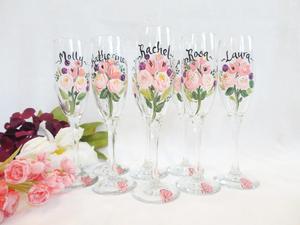 Figurine de fleur de naissance en verre rose peinte à la main personnalisée, bouquet pour enfants, moderne <span class=keywords><strong>et</strong></span> réutilisable - Product Image 3