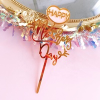 Muttertags-Acryl-Cake-Topper Anpassbare Größe für Muttertags-Kuchendekoration Partyzubehör Kuchendekoration