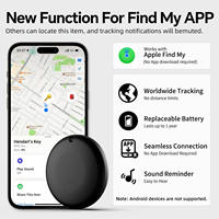 Traceur de localisation anti-perte pour enfants et chiens [Compatible avec la fonction Localiser de l'Apple (certifié MFi), batterie intégrée, design ultra-fin]