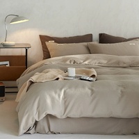 Parure de lit gaufrée respirante certifiée Oeko-Tex en coton pour adulte, housse de couette et taie d'oreiller en mousseline 100 % coton avec fermeture éclair