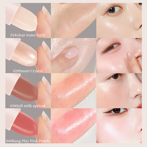 Nouvelle Arrivée Maquillage Visage <span class=keywords><strong>Contour</strong></span> Crème Meilleurs Cosmétiques Végétaliens Sans Cruauté Éclatant Pailleté Fard à Joues Illuminateur Stick Marque Privée - Product Image 2