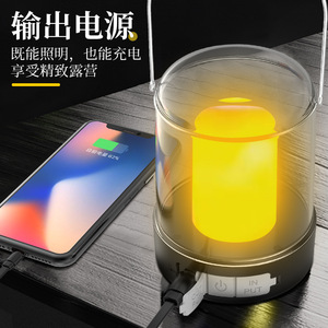 Lanterne de camping USB rechargeable, lumière de flamme portable, trois modes commutables, lumière ambiante pour tente et extérieur - Product Image 4