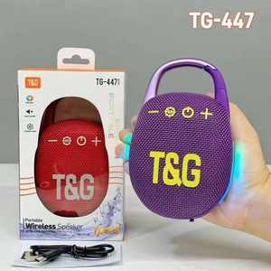 ลำโพง TG447บลูทูธไร้สายขนาดเล็กสำหรับเล่นกีฬาดีไซน์คลาสสิกพกพาได้กลางแจ้งลำโพงกันน้ำ RGB LED ให้แสงสว่าง <span class=keywords><strong>CLIP4</strong></span> - Product Image 4