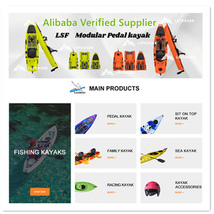 LSF Factory Propeller Fuß pedal Motor Wassersport Kunststoff Lake River Boot Angeln Kajak Mit Trolley Schwimmweste Zubehör - Product Image 6