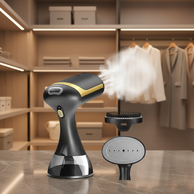 Handheld Electric Garment Steamer Iron 1500W Auto Shut-off Dry Protection Portable Wrinkle Remover Large Household Hotel Car