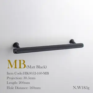 Qiansi HK0052 Großhandel Möbel Hardware Golden Modern Dekorative Messing Tür schrank Rändel griffe Schwarz Zieht Griff knöpfe