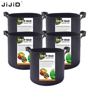 JiJiD Gallons Heavy Duty Thickened Nonwoven Fabric Pots plant Grow Bag With Handles