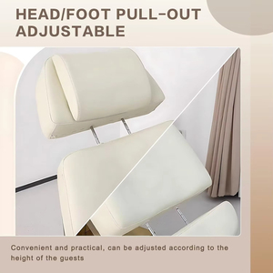 Moderna y Lujosa Camilla de Masaje Eléctrica Plegable con 3 Motores, Ajustable, para Salón de Belleza, Spa y Uso Escolar - Product Image 4