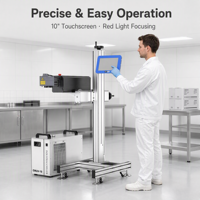 Máquina de Marcado Láser UV con Enfriamiento por Aire de 355nm, Codificador Láser Portátil para Marcado de Logotipos en Plástico