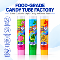 Tube Kemasan Plastik Aluminium dengan Logo Custom, Cetak UV, Wadah Tekan, Tutup Sekrup 12.7-35mm untuk Permen Cair