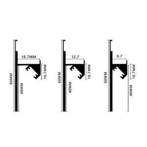 Profilé en aluminium encastré pour éclairage LED dissimulé, bande lumineuse LED en alliage <span class=keywords><strong>d</strong></span>'aluminium pour plinthe, barre lumineuse LED pour plinthe, vente en gros - Product Image 5
