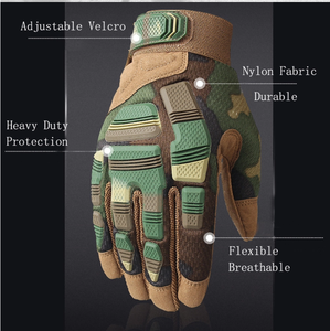 ถุงมือยุทธวิธี HBTG02 KPU สำหรับตั้งแคมป์ ทนทาน ป้องกันนิ้วมือด้วย TPR รองรับหน้าจอสัมผัส ป้องกันการกระแทก พร้อมแผ่นซิลิโคนป้องกันเต็มนิ้ว - Product Image 3