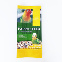 Sac de nourriture pour oiseaux en PE de qualité alimentaire, taille personnalisée, scellage sur 3 côtés, impression en gravure, résistant à l'humidité, pour la conservation des animaux de compagnie (poulet, lapin, poisson)