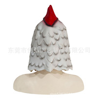 Masque en latex tête de poulet, confortable et réaliste, accessoire amusant pour Halloween, cosplay, farces, fête, costume amusant pour adultes et enfants