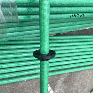 Pultruded Profile Fiberglass Frp Grp Hollow Round Tube Climbing <b>Plastic</b> Coated Steel Garden Stakes Plant Support Stakes - Product Image 3