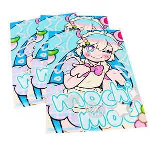 Personnalisé Premium Anime Holofoil Art Print Papier Affiche Feuille Holographique <span class=keywords><strong>Manga</strong></span> Prints Illustration Japonaise Décoration Murale Affiches - Product Image 2