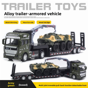 EN STOCK <span class=keywords><strong>1</strong></span>:50 moulé sous pression camion militaire jouet enfants camion Friction armée véhicules blindés réservoirs véhicules tout-terrain modèle de voiture - Product Image 5