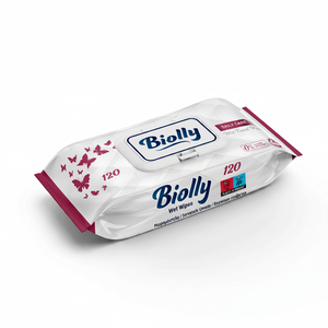 Lingettes humides Biolly 120 pièces - Soins quotidiens - Product Image 2