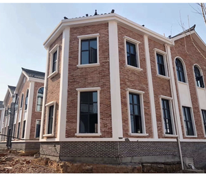 Décoration de villa, design 3D, mur en pierre artificielle, pierre de culture <span class=keywords><strong>rouge</strong></span>, pierre de mur extérieur, revêtement mural extérieur, carreaux - Product Image 5